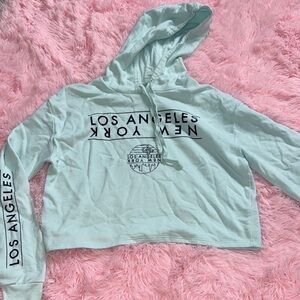 Mint Green Los Angeles New York Hoodie